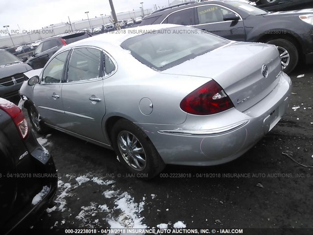 2G4WD532851278693 - 2005 BUICK LACROSSE CXL SILVER photo 3