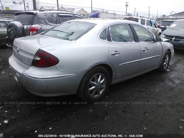 2G4WD532851278693 - 2005 BUICK LACROSSE CXL SILVER photo 4