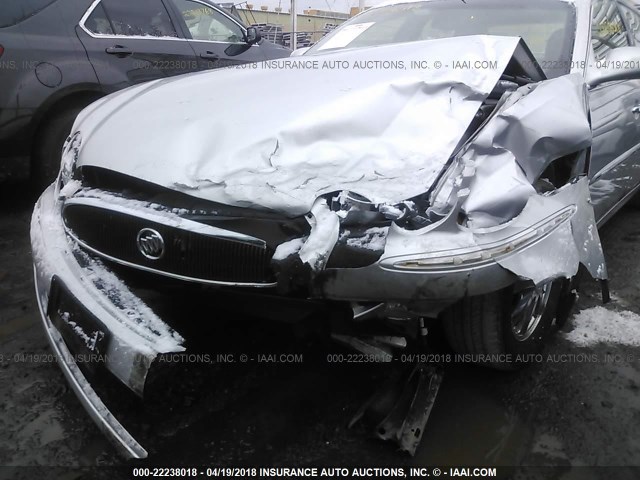 2G4WD532851278693 - 2005 BUICK LACROSSE CXL SILVER photo 6