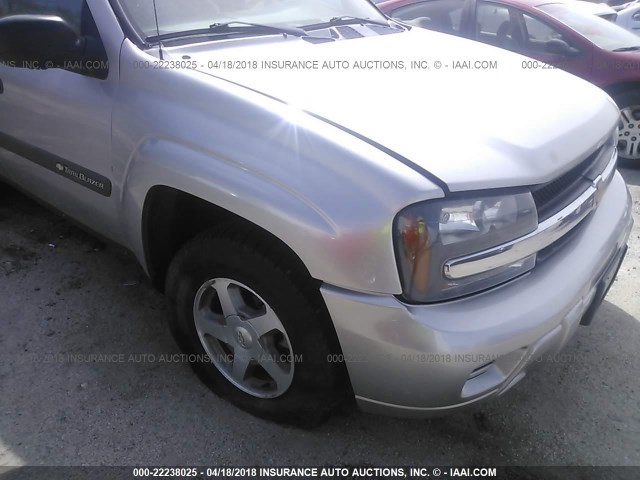 1GNDT13S942227782 - 2004 CHEVROLET TRAILBLAZER LS/LT SILVER photo 6