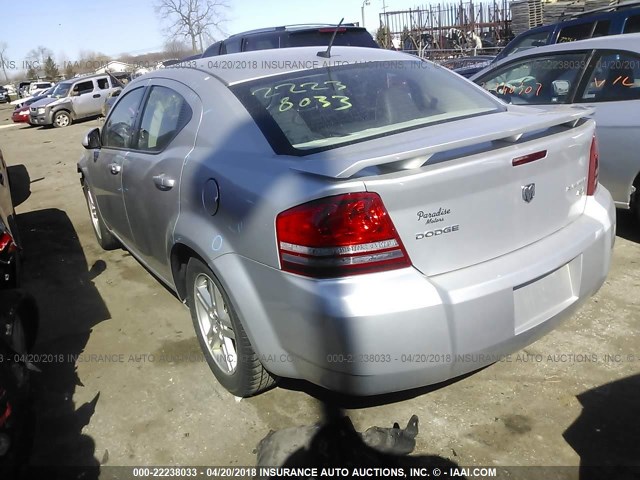 1B3CC5FB6AN235499 - 2010 DODGE AVENGER R/T SILVER photo 3