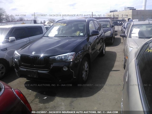 5UXWX9C57F0D57994 - 2015 BMW X3 XDRIVE28I BLACK photo 2