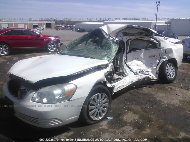 1G4HP57286U218820 - 2006 BUICK LUCERNE CX WHITE photo 2