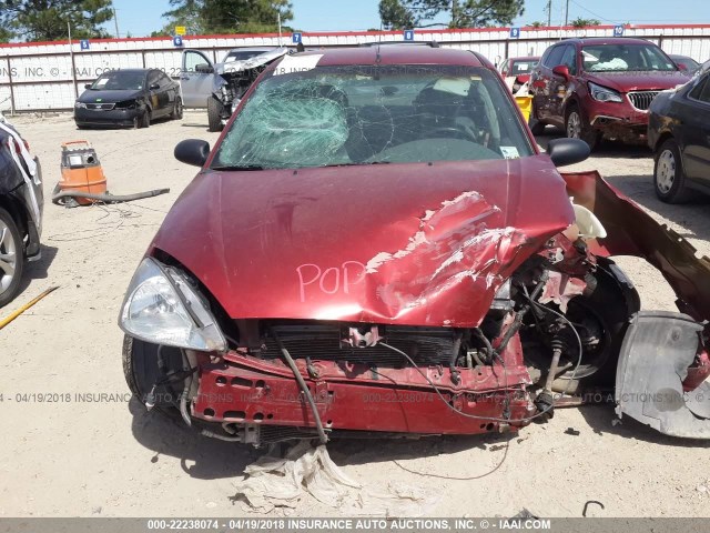 1FAFP33P61W142812 - 2001 FORD FOCUS LX RED photo 6