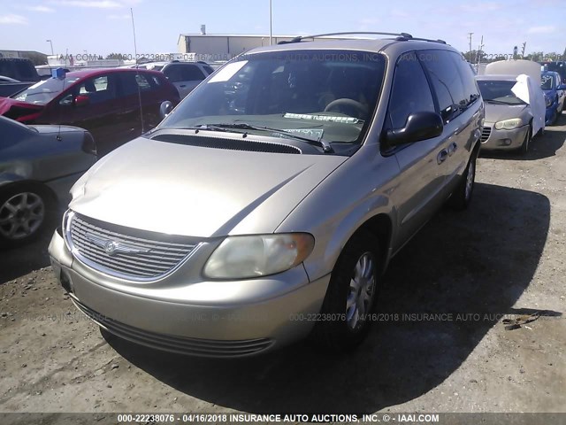 2C4GP74L33R171990 - 2003 CHRYSLER TOWN & COUNTRY EX GOLD photo 2