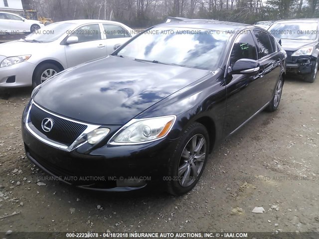 JTHCE96S080015717 - 2008 LEXUS GS 350 BLACK photo 2