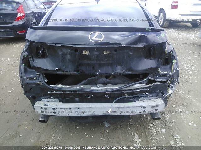 JTHCE96S080015717 - 2008 LEXUS GS 350 BLACK photo 6