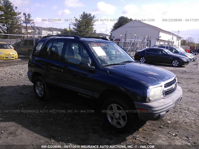 2CNBJ134846905122 - 2004 CHEVROLET TRACKER BLUE photo 1