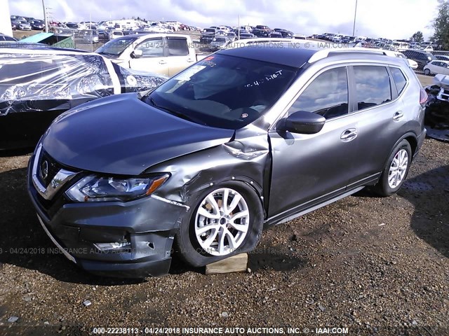 5N1AT2MT9HC890662 - 2017 NISSAN ROGUE S/SL GRAY photo 2