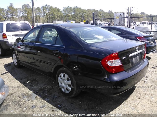 JTDBE32K840296871 - 2004 TOYOTA CAMRY LE/XLE Սև լուսանկար 3