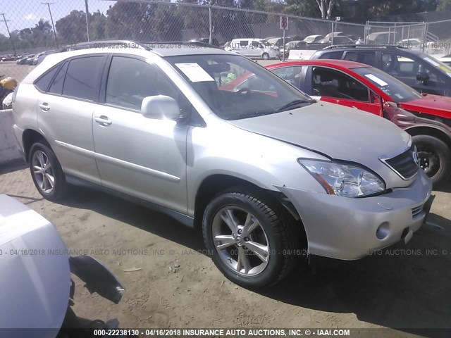 JTJHW31U372031758 - 2007 LEXUS RX 400H SILVER photo 1