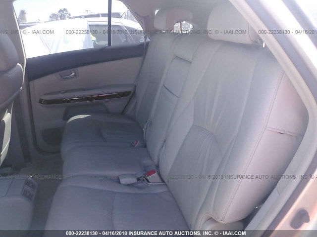 JTJHW31U372031758 - 2007 LEXUS RX 400H SILVER photo 8