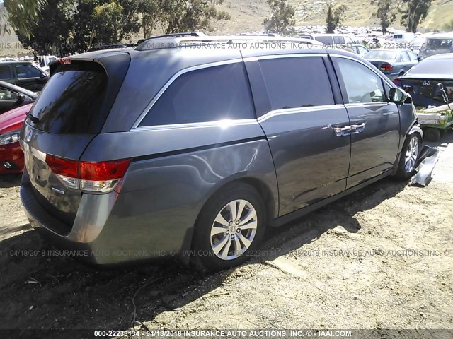 5FNRL5H32GB158670 - 2016 HONDA ODYSSEY SE GRAY photo 4