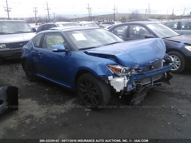 JTKJF5C73FJ000305 - 2015 TOYOTA SCION TC BLUE photo 1