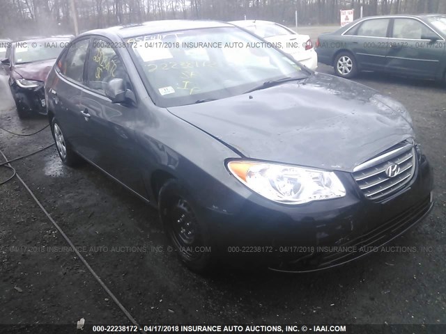 KMHDU46D69U688000 - 2009 HYUNDAI ELANTRA GLS/SE GRAY photo 1