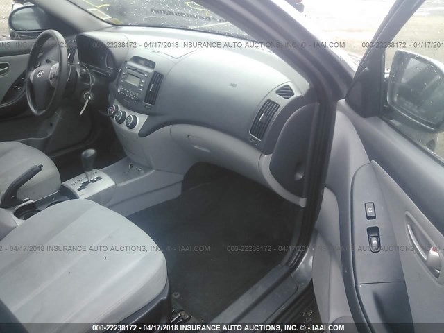 KMHDU46D69U688000 - 2009 HYUNDAI ELANTRA GLS/SE GRAY photo 5