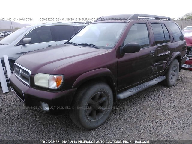 JN8DR09Y83W806139 - 2003 NISSAN PATHFINDER LE/SE RED photo 2