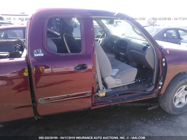 5TBRN34163S433782 - 2003 TOYOTA TUNDRA ACCESS CAB SR5 BURGUNDY photo 6