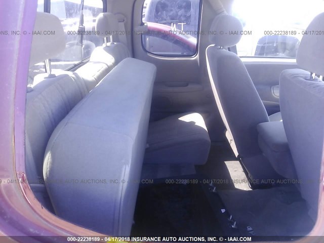 5TBRN34163S433782 - 2003 TOYOTA TUNDRA ACCESS CAB SR5 BURGUNDY photo 8