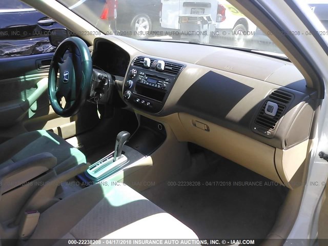 2HGES16315H628404 - 2005 HONDA CIVIC DX VP 白色 照片 5