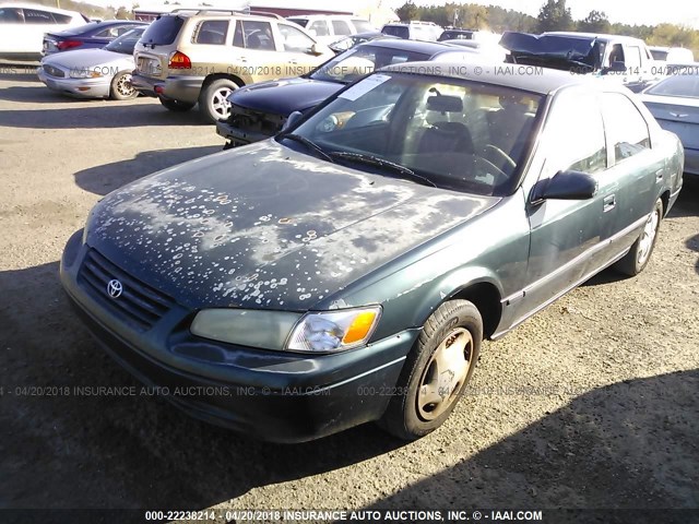 4T1BG22K2VU803290 - 1997 TOYOTA CAMRY CE/LE/XLE GREEN photo 2