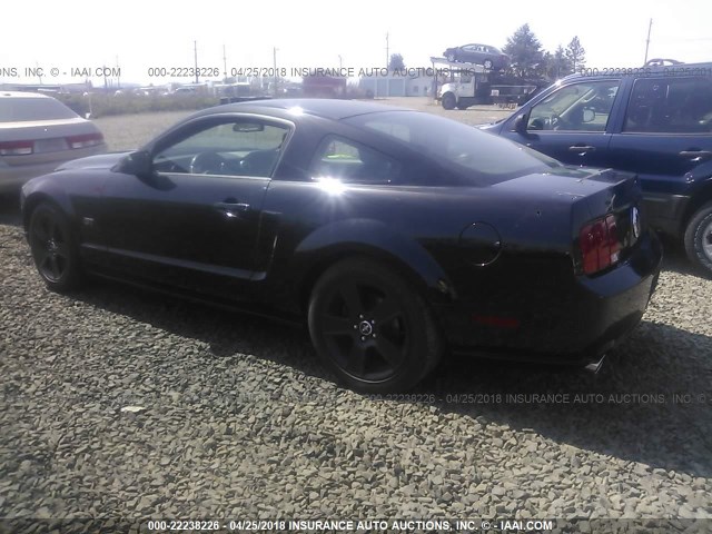 1ZVHT82H865215369 - 2006 FORD MUSTANG GT BLACK photo 3