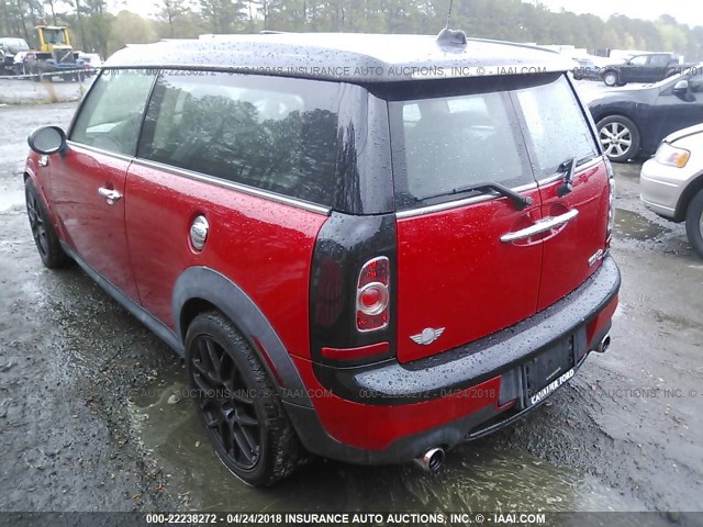 WMWZG3C5XDTY32510 - 2013 MINI COOPER S CLUBMAN RED photo 3