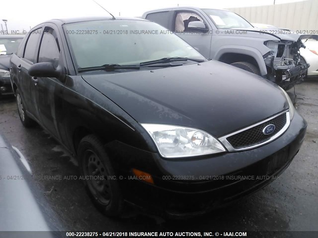 1FAFP34N87W242450 - 2007 FORD FOCUS ZX4/S/SE/SES BLACK photo 1