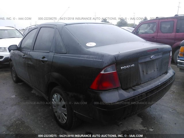 1FAFP34N87W242450 - 2007 FORD FOCUS ZX4/S/SE/SES 黑色 照片 3