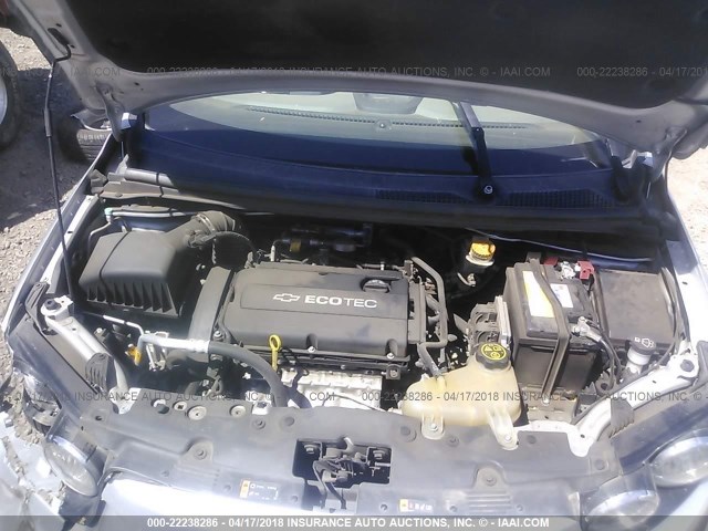 1G1JB5SH9C4188618 - 2012 CHEVROLET SONIC LS 银色 照片 10