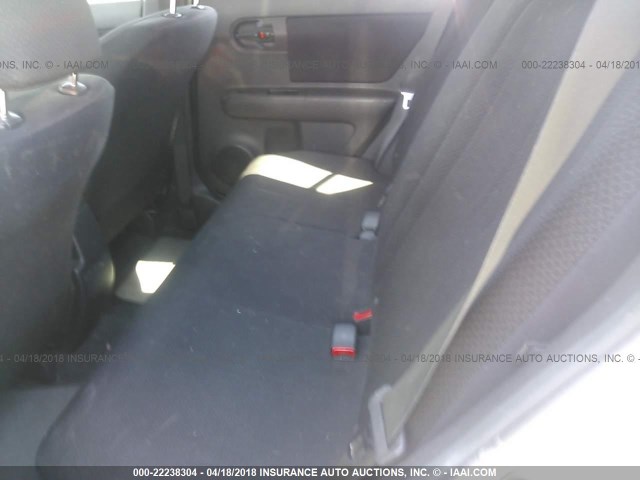 JTLKE50E881015388 - 2008 TOYOTA SCION XB ვერცხლისფერი ფოტო 8