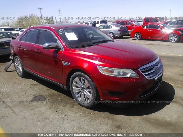 1FAHP2FWXAG124619 - 2010 FORD TAURUS LIMITED BURGUNDY photo 1