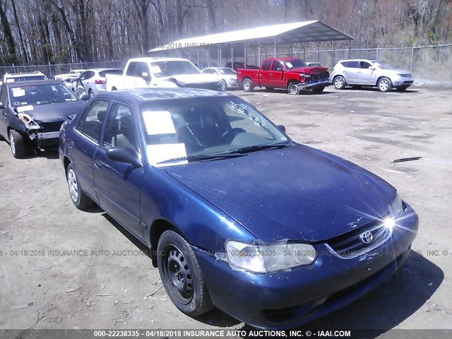 1NXBR12E11Z468290 - 2001 TOYOTA COROLLA CE/LE/S BLUE photo 1