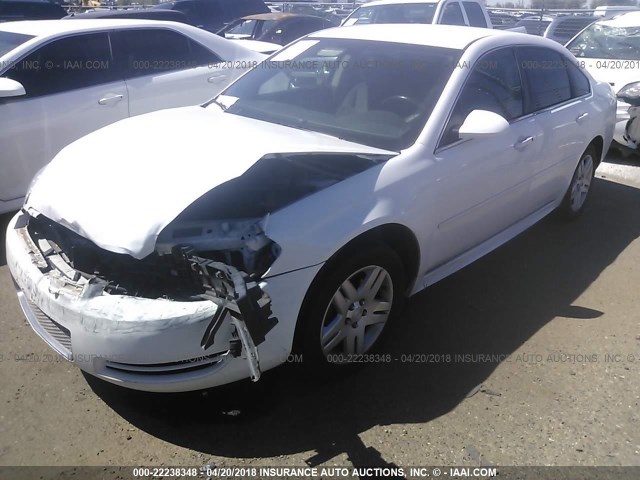 2G1WG5E37C1218654 - 2012 CHEVROLET IMPALA LT WHITE photo 2