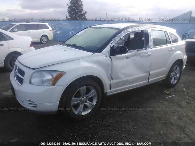 1B3CB4HA3AD632403 - 2010 DODGE CALIBER SXT WHITE photo 2