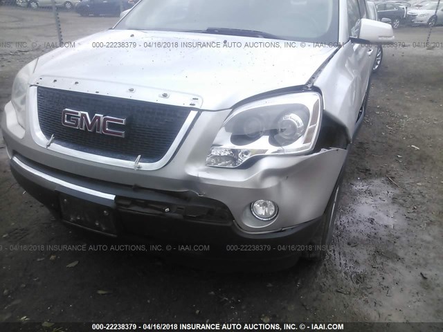 1GKER23788J195548 - 2008 GMC ACADIA SLT-1 SILVER photo 6