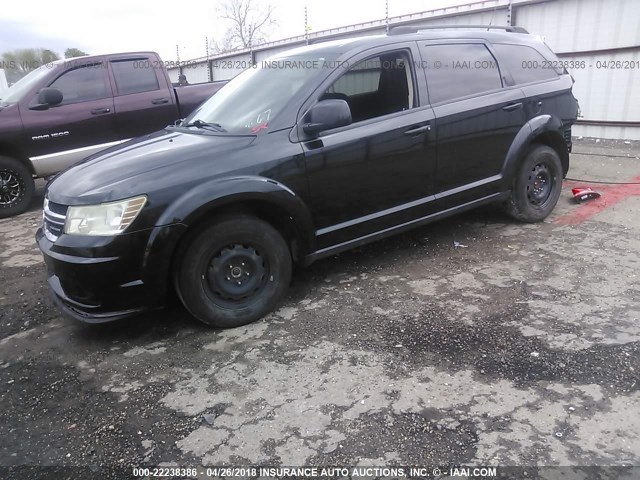 3D4PG1FG5BT524919 - 2011 DODGE JOURNEY MAINSTREET BLACK photo 2