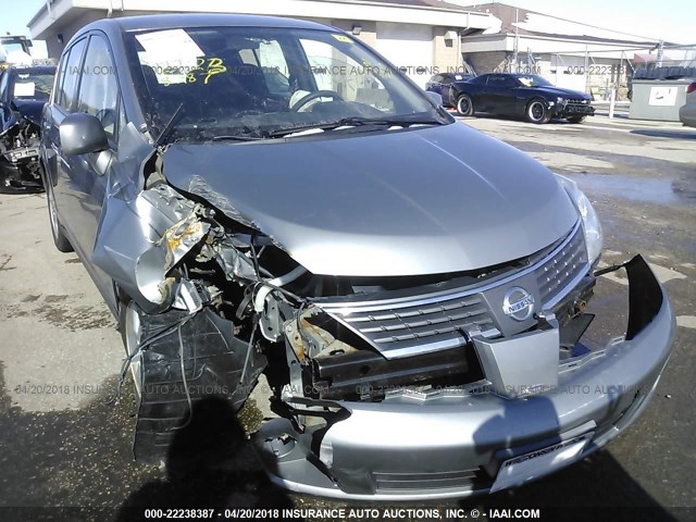 3N1BC13E69L429501 - 2009 NISSAN VERSA S/SL GRAY photo 6