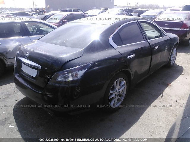 1N4AA5AP1EC438337 - 2014 NISSAN MAXIMA S/SV BLACK photo 4