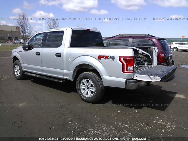 1FTEW1EGXFFC31140 - 2015 FORD F150 SUPERCREW SILVER photo 3