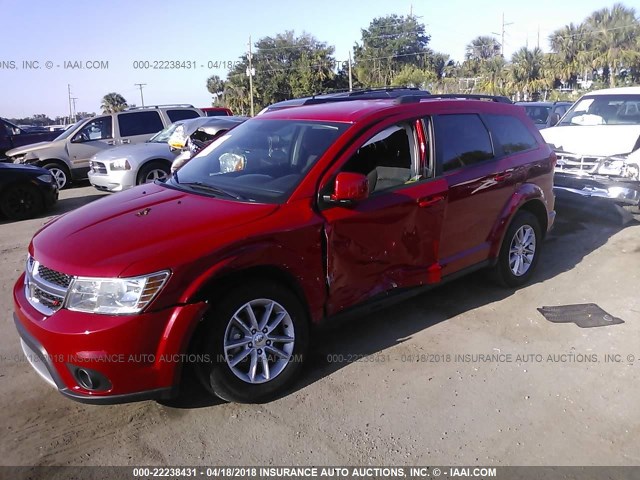 3C4PDDBG0GT210583 - 2016 DODGE JOURNEY SXT RED photo 6