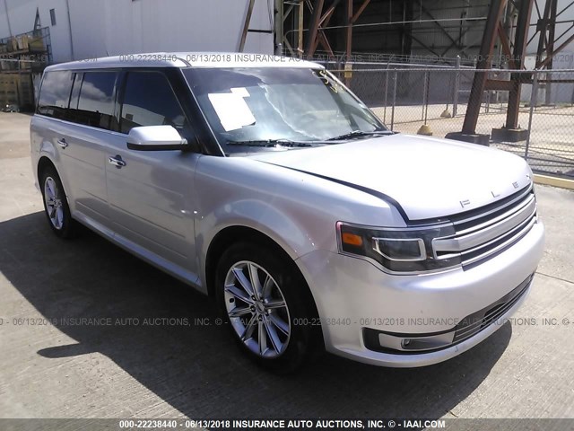 2FMGK5D81DBD12074 - 2013 FORD FLEX LIMITED SILVER photo 1