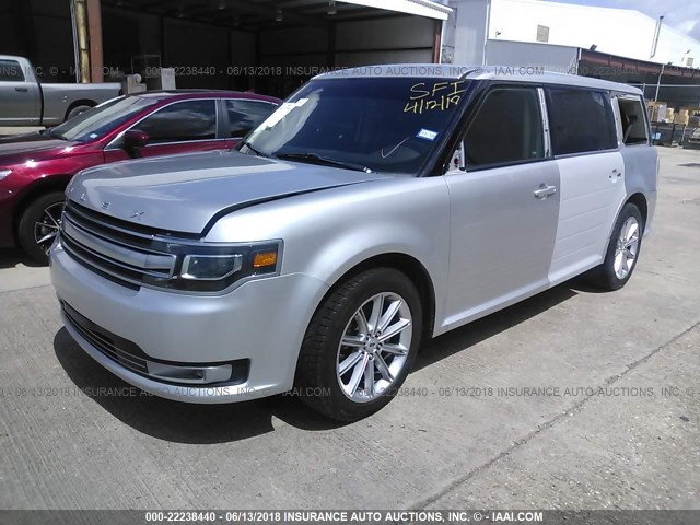 2FMGK5D81DBD12074 - 2013 FORD FLEX LIMITED SILVER photo 2