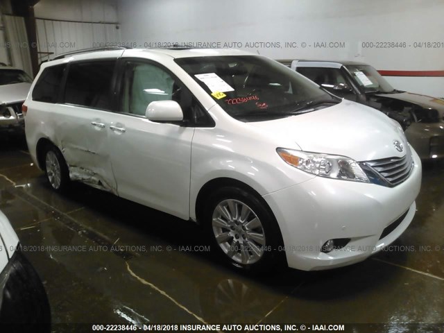 5TDDK3DC4BS029793 - 2011 TOYOTA SIENNA XLE/LIMITED WHITE photo 1