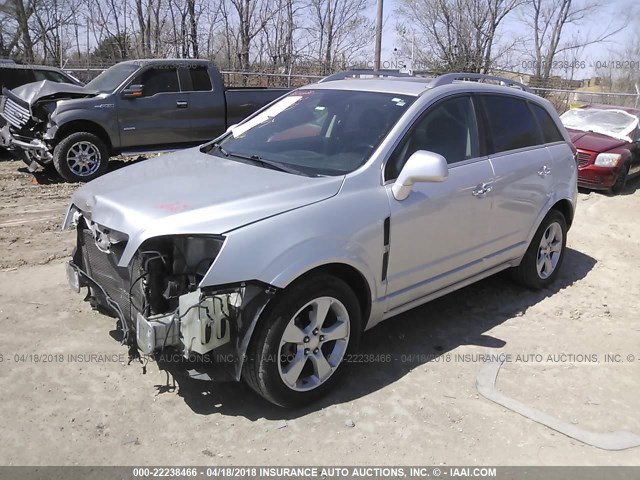 3GNAL3EK3FS510892 - 2015 CHEVROLET CAPTIVA LT SILVER photo 2