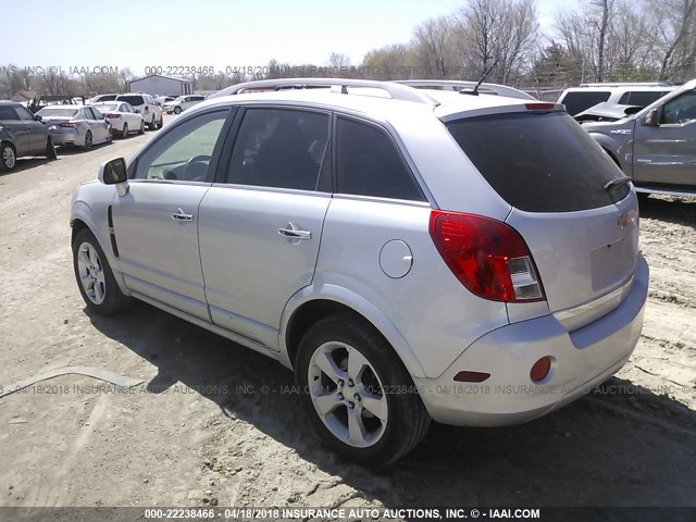 3GNAL3EK3FS510892 - 2015 CHEVROLET CAPTIVA LT SILVER photo 3