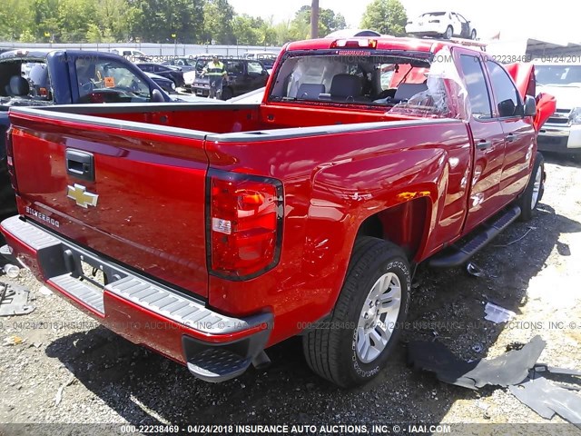 1GCRCPEC9HZ120574 - 2017 CHEVROLET SILVERADO C1500 CUSTOM RED photo 4