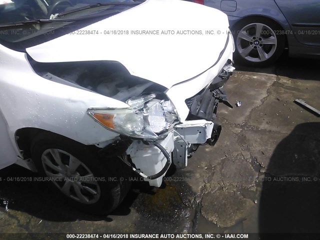 1NXBU4EE1AZ277559 - 2010 TOYOTA COROLLA S/LE/XLE WHITE photo 6