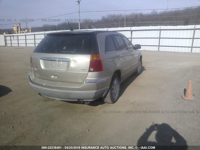 2A8GM68X07R220044 - 2007 CHRYSLER PACIFICA TOURING TAN photo 4