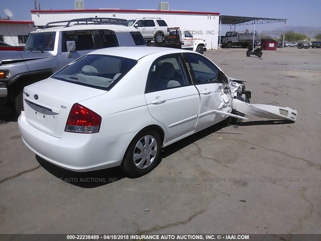 KNAFE121685546157 - 2008 KIA SPECTRA EX/LX/SX WHITE photo 4